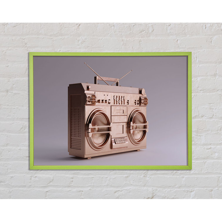 Ophelia & Co. Drane Boombox Simple Single Picture Frame Art Prints